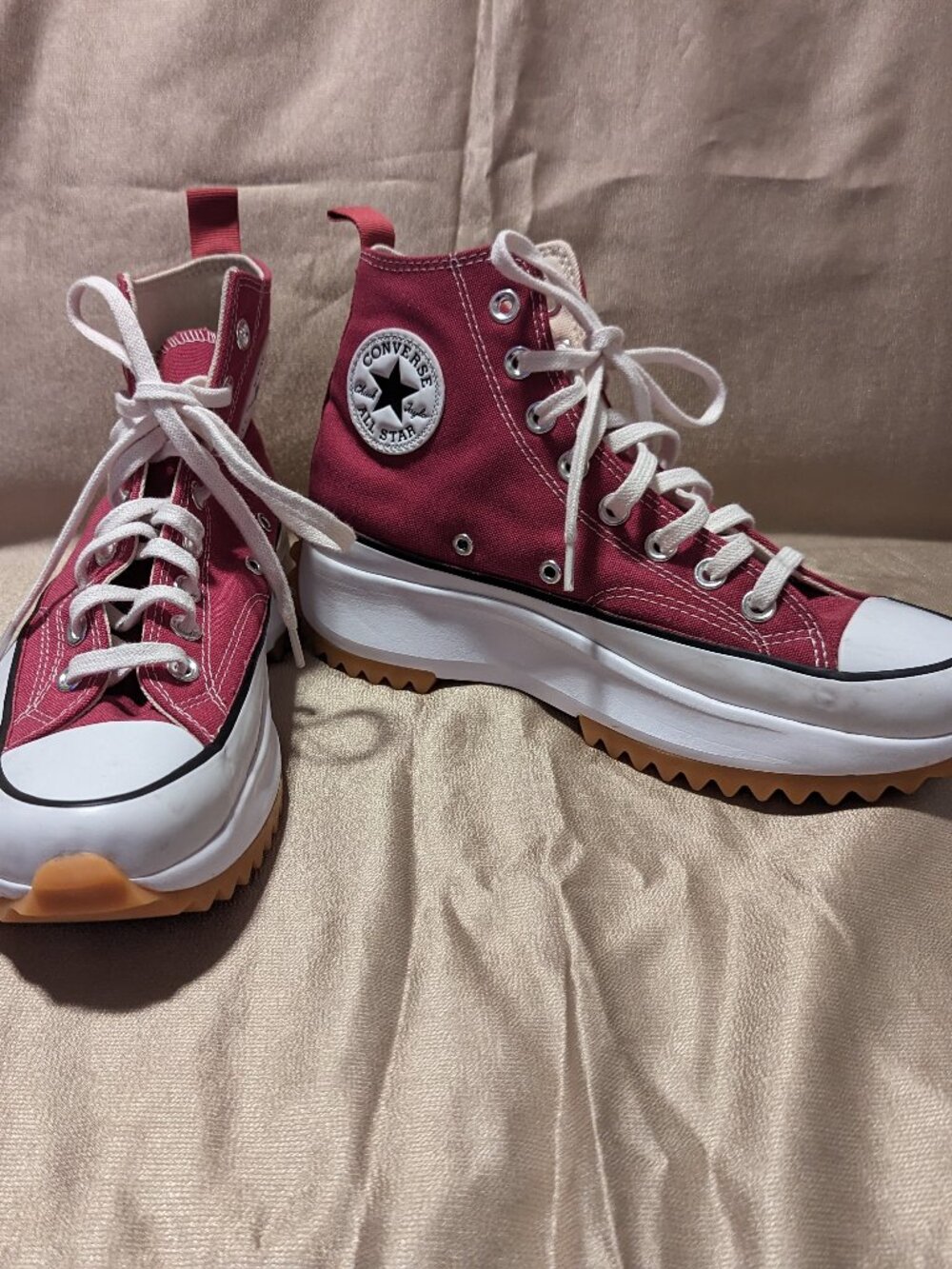 Converse All Star "Run Star Hike - Midnight Hibiscus" Pink High-top Platform Sne